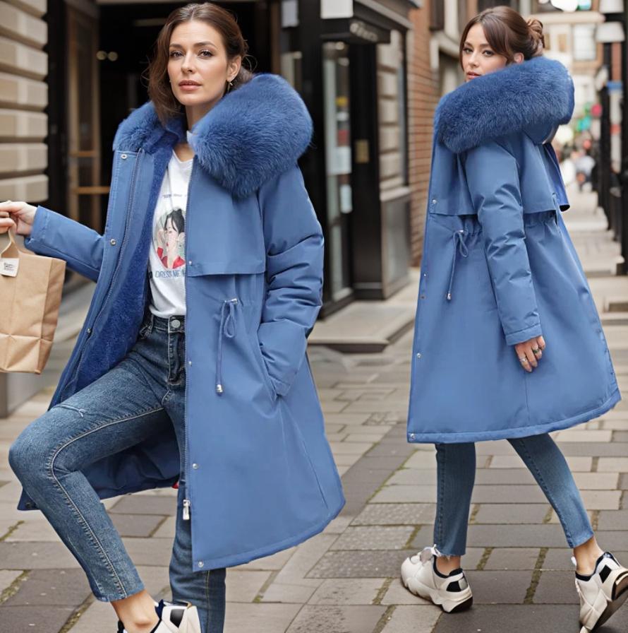 Nova jaqueta feminina de inverno, perfeita para dias frios